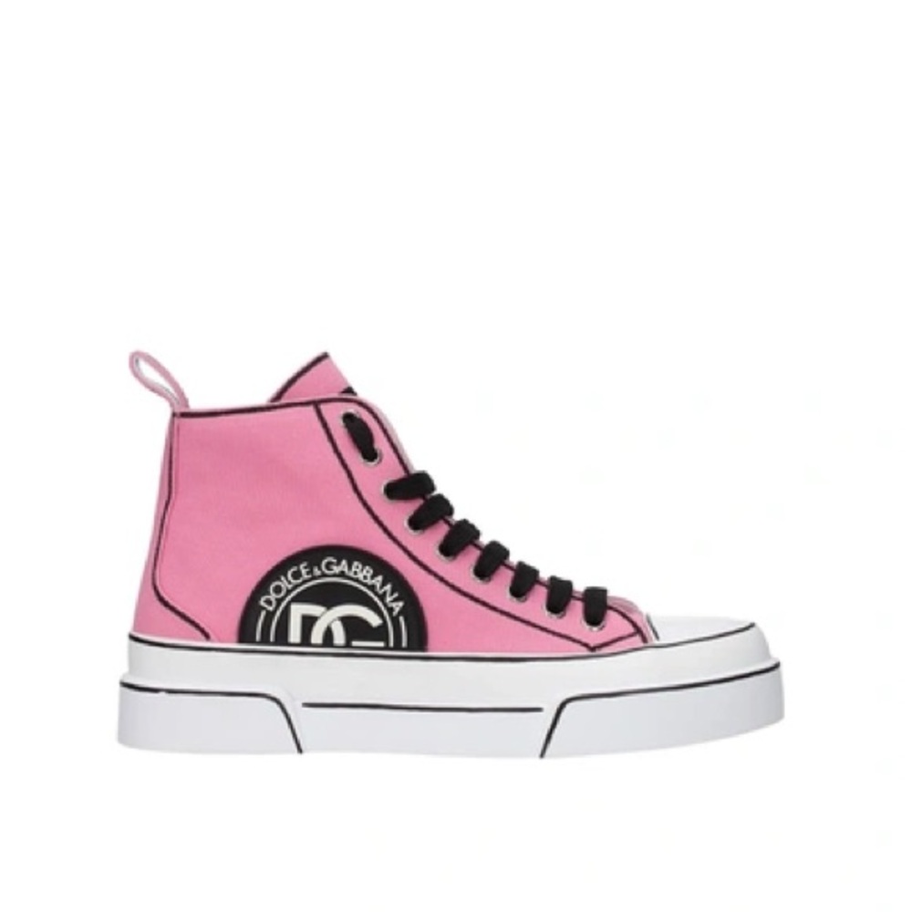 DOLCE & GABBANA

High-Top Marker‎ Trim Sneakers - Pink - Picture 9 of 10